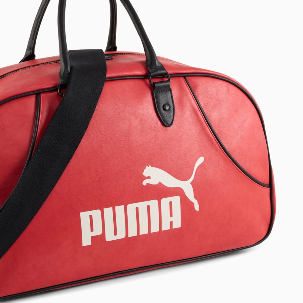 Puma Red Sports Bag with White Logo